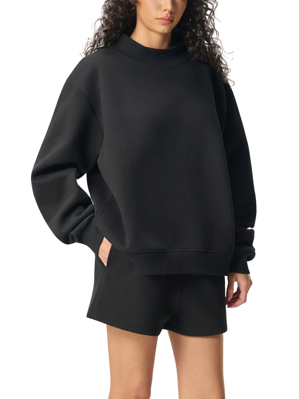 Custom Applique Name Mockneck Sweatshirt